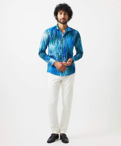 MICHEL KLEIN HOMME / ミッシェルクランオム シャツ・ブラウス | 《日本製》総柄長袖シャツ | 詳細2