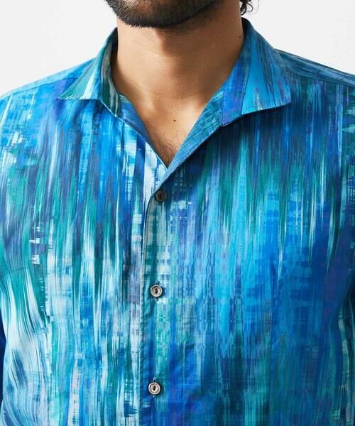 MICHEL KLEIN HOMME / ミッシェルクランオム シャツ・ブラウス | 《日本製》総柄長袖シャツ | 詳細6