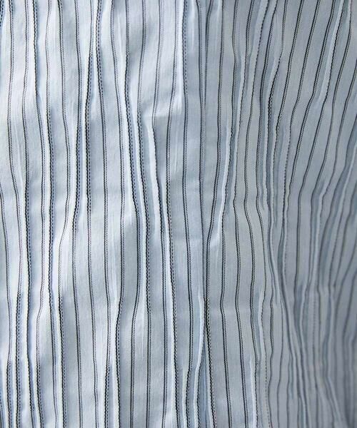 MICHEL KLEIN HOMME / ミッシェルクランオム シャツ・ブラウス | ストライプタックスタンドカラー長袖シャツ | 詳細4