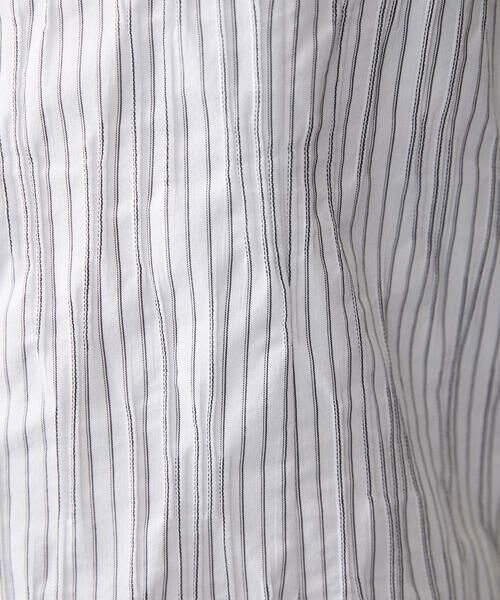 MICHEL KLEIN HOMME / ミッシェルクランオム シャツ・ブラウス | ストライプタックスタンドカラー長袖シャツ | 詳細15