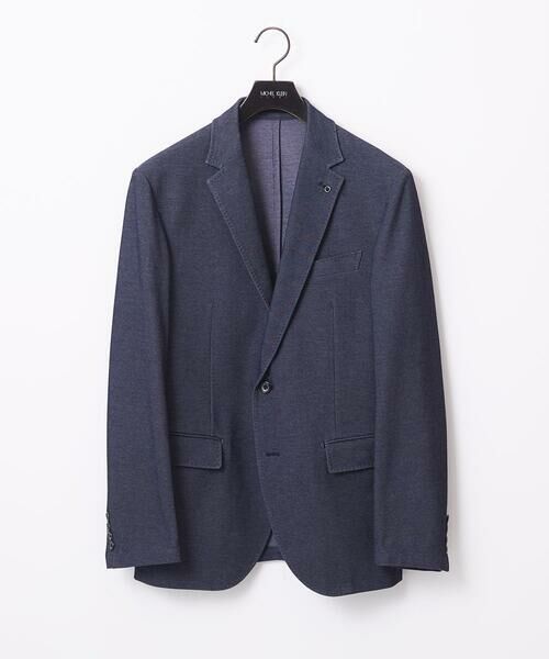 MICHEL KLEIN HOMME/ミッシェルクランオム ジャージテーラードジャケット セットアップ ネイビー LL MICHEL KLEIN HOMME/ミッシェルクランオム ジャージテーラードジャケット セットアップ ネイビー LL