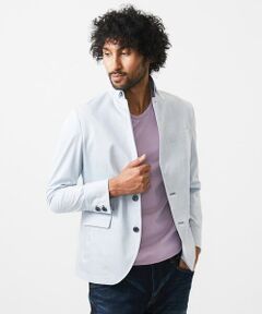 MICHEL KLEIN HOMME / ミッシェルクランオム テーラードジャケット | デニム調コンバーチブルジャケット