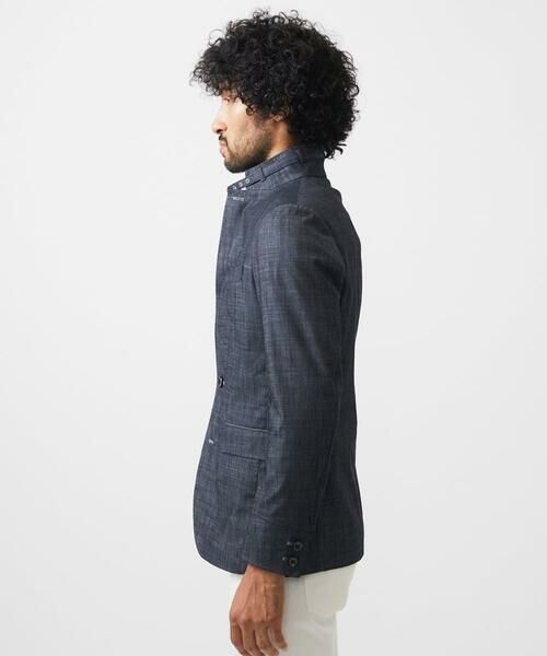 MICHEL KLEIN HOMME / ミッシェルクランオム テーラードジャケット | デニム調コンバーチブルジャケット | 詳細10