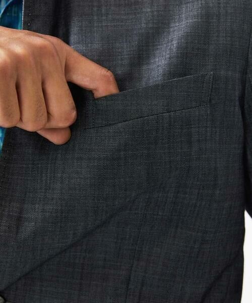 MICHEL KLEIN HOMME / ミッシェルクランオム テーラードジャケット | デニム調コンバーチブルジャケット | 詳細14