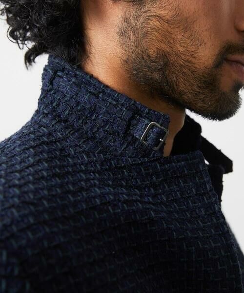 MICHEL KLEIN HOMME / ミッシェルクランオム テーラードジャケット | 編みチェック柄コンバーチブルジャケット | 詳細7