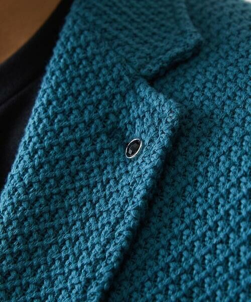 MICHEL KLEIN HOMME / ミッシェルクランオム テーラードジャケット | ニット編みテーラードジャケット | 詳細7