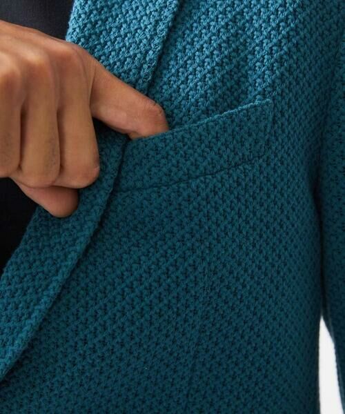 MICHEL KLEIN HOMME / ミッシェルクランオム テーラードジャケット | ニット編みテーラードジャケット | 詳細8
