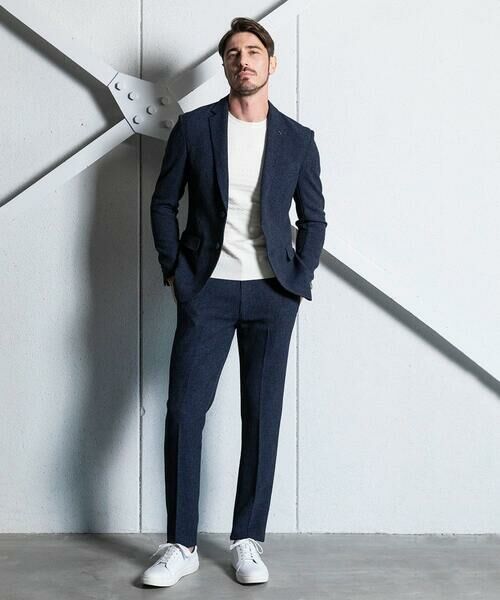 MICHEL KLEIN HOMME / ミッシェルクランオム テーラードジャケット | 【セットアップ】メッシュ調テーラードジャケット | 詳細8