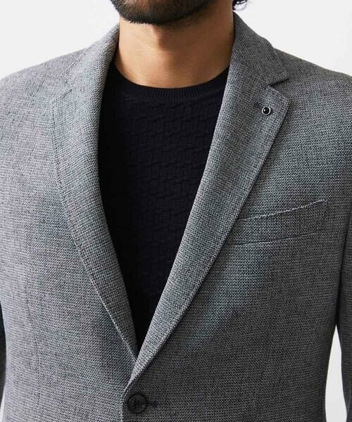 MICHEL KLEIN HOMME / ミッシェルクランオム テーラードジャケット | 【セットアップ】メッシュ調テーラードジャケット | 詳細13