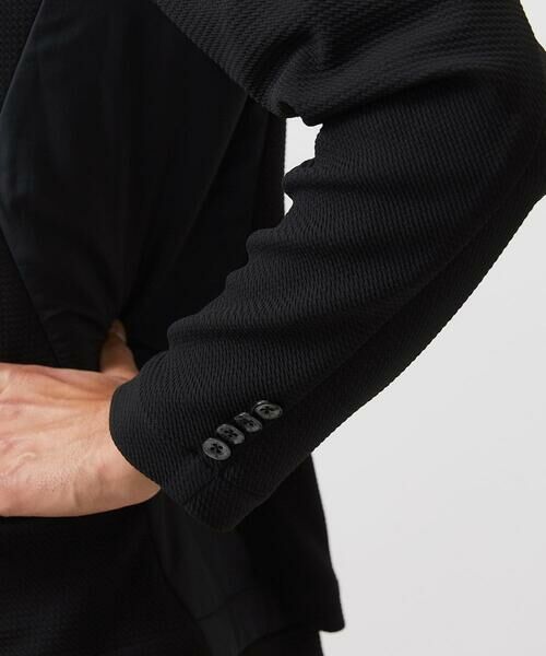 MICHEL KLEIN HOMME / ミッシェルクランオム ノーカラージャケット | 【セットアップ】ダブルフェイスノーカラージャケット | 詳細10