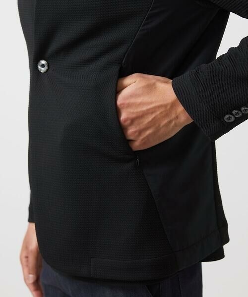 MICHEL KLEIN HOMME / ミッシェルクランオム ノーカラージャケット | 【セットアップ】ダブルフェイスノーカラージャケット | 詳細11