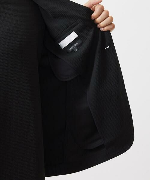 MICHEL KLEIN HOMME / ミッシェルクランオム ノーカラージャケット | 【セットアップ】ダブルフェイスノーカラージャケット | 詳細17