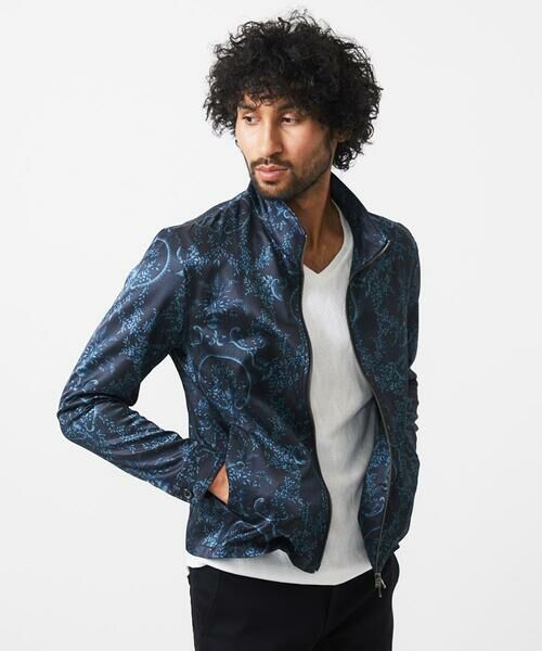 MICHEL KLEIN HOMME / ミッシェルクランオム その他アウター | 総柄スタンドカラーブルゾン | 詳細1