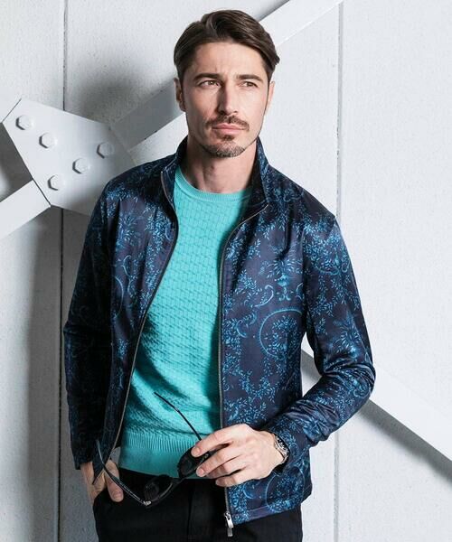 MICHEL KLEIN HOMME / ミッシェルクランオム その他アウター | 総柄スタンドカラーブルゾン | 詳細13