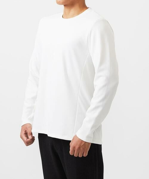 MICHEL KLEIN HOMME / ミッシェルクランオム カットソー | 【BODY MAKE】ダブルフェイスクルーネック長袖カットソー | 詳細1