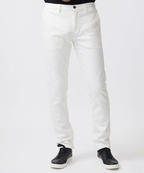 MICHEL KLEIN HOMME/ミッシェルクランオム ホワイトデニムパンツ ホワイト L MICHEL KLEIN HOMME/ミッシェルクランオム ホワイトデニムパンツ ホワイト L