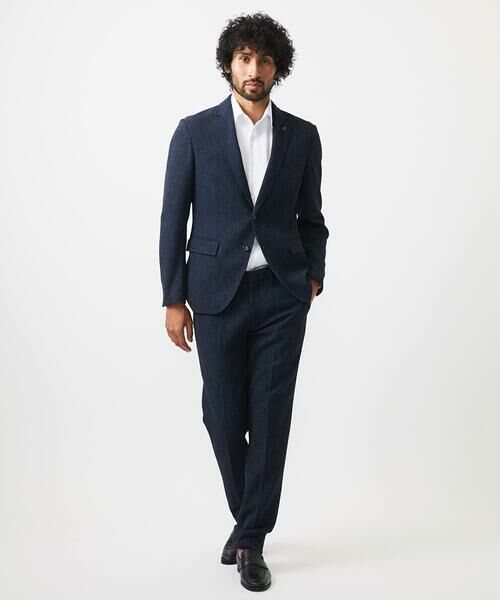 MICHEL KLEIN HOMME / ミッシェルクランオム チノ・ワークパンツ | 【セットアップ】メッシュ調スラックスパンツ | 詳細2