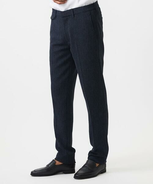 MICHEL KLEIN HOMME/ミッシェルクランオム メッシュ調スラックスパンツ セットアップ ネイビー(57) L MICHEL KLEIN HOMME/ミッシェルクランオム メッシュ調スラックスパンツ セットアップ ネイビー(57) L