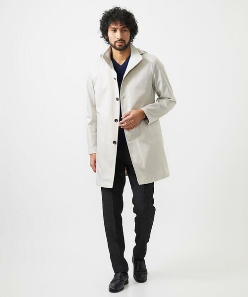 MICHEL KLEIN HOMME / ミッシェルクランオム ステンカラーコート | フード付きスタントカラーコート | 詳細2