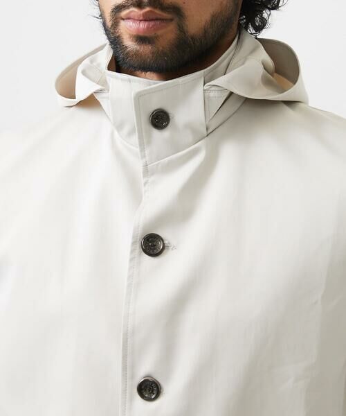 MICHEL KLEIN HOMME / ミッシェルクランオム ステンカラーコート | フード付きスタントカラーコート | 詳細7