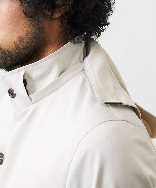 MICHEL KLEIN HOMME / ミッシェルクランオム ステンカラーコート | フード付きスタントカラーコート | 詳細8