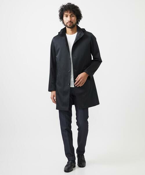 MICHEL KLEIN HOMME / ミッシェルクランオム ステンカラーコート | フード付きスタントカラーコート | 詳細17