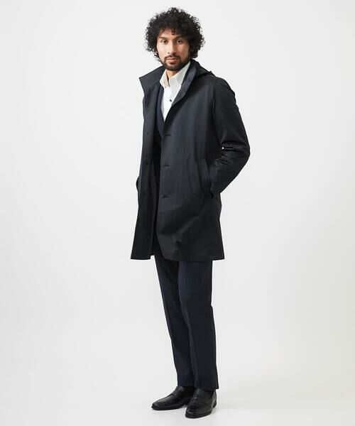 MICHEL KLEIN HOMME / ミッシェルクランオム ステンカラーコート | フード付きスタントカラーコート | 詳細18