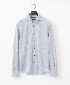 MICHEL KLEIN HOMME / ミッシェルクランオム シャツ・ブラウス | 《日本製》ストレッチラッセル長袖シャツ