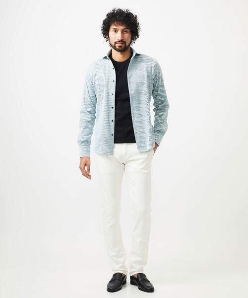 MICHEL KLEIN HOMME / ミッシェルクランオム シャツ・ブラウス | 《日本製》ストレッチラッセル長袖シャツ | 詳細2