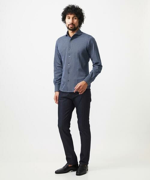 MICHEL KLEIN HOMME / ミッシェルクランオム シャツ・ブラウス | 《日本製》ストレッチラッセル長袖シャツ | 詳細8