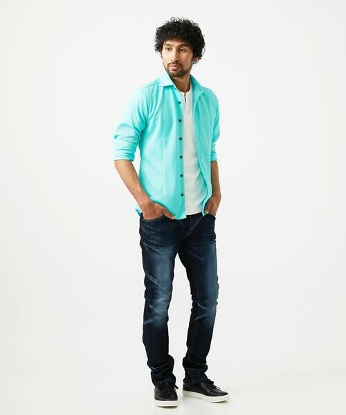 MICHEL KLEIN HOMME / ミッシェルクランオム シャツ・ブラウス | 《日本製》ジャガード柄長袖シャツ | 詳細3