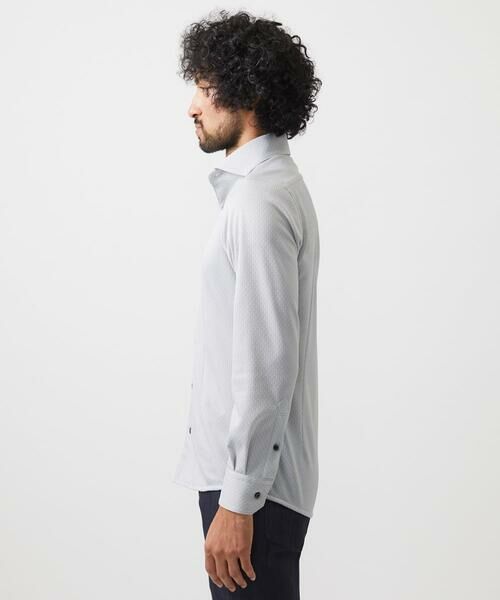 MICHEL KLEIN HOMME / ミッシェルクランオム シャツ・ブラウス | 《日本製》ジャガード柄長袖シャツ | 詳細12