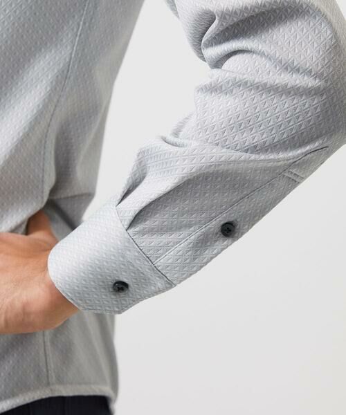 MICHEL KLEIN HOMME / ミッシェルクランオム シャツ・ブラウス | 《日本製》ジャガード柄長袖シャツ | 詳細15