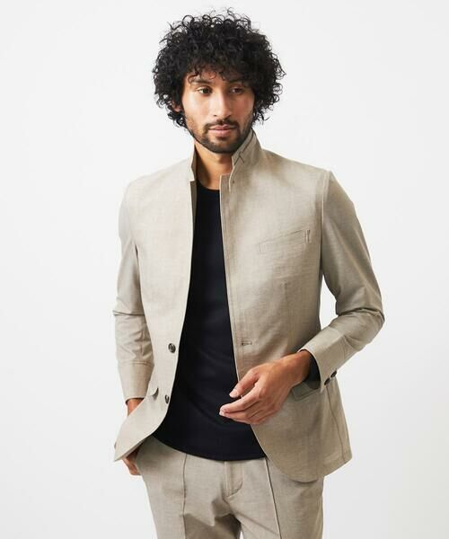 MICHEL KLEIN HOMME / ミッシェルクランオム テーラードジャケット | 【セットアップ】メッシュコンバーチブルジャケット | 詳細1