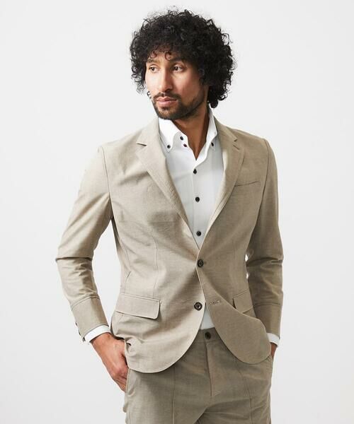 MICHEL KLEIN HOMME / ミッシェルクランオム テーラードジャケット | 【セットアップ】メッシュコンバーチブルジャケット | 詳細3