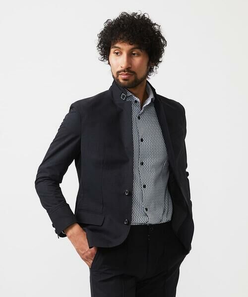 MICHEL KLEIN HOMME/ミッシェルクランオム メッシュコンバーチブルジャケット セットアップ ブラック LL MICHEL KLEIN HOMME/ミッシェルクランオム メッシュコンバーチブルジャケット セットアップ ブラック LL