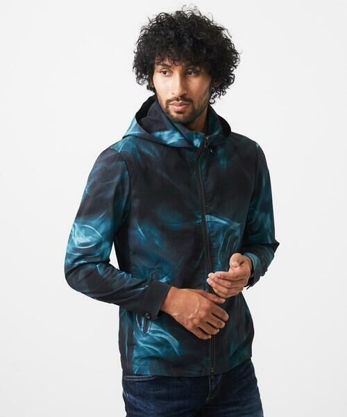 MICHEL KLEIN HOMME / ミッシェルクランオム その他アウター | スモーク柄メッシュパーカーブルゾン | 詳細1