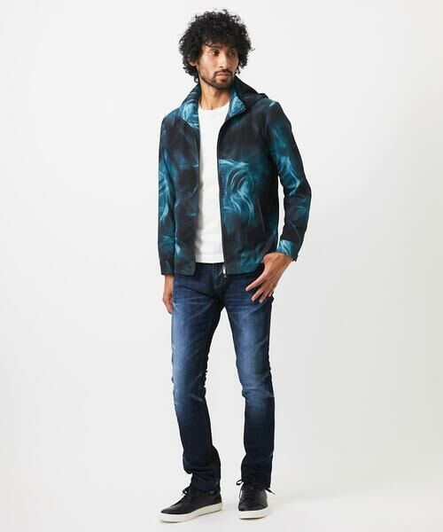 MICHEL KLEIN HOMME / ミッシェルクランオム その他アウター | スモーク柄メッシュパーカーブルゾン | 詳細3