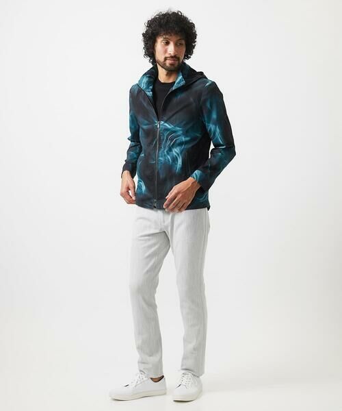 MICHEL KLEIN HOMME / ミッシェルクランオム その他アウター | スモーク柄メッシュパーカーブルゾン | 詳細4