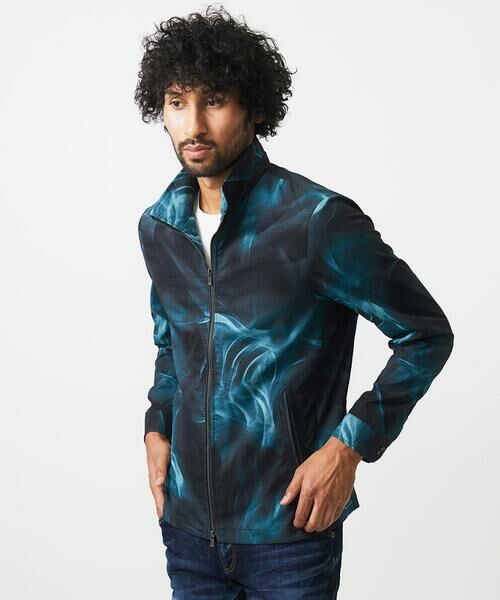 MICHEL KLEIN HOMME / ミッシェルクランオム その他アウター | スモーク柄メッシュパーカーブルゾン | 詳細5