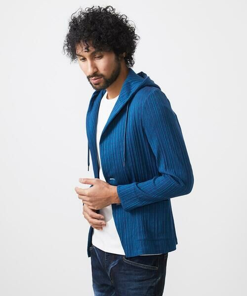 MICHEL KLEIN HOMME / ミッシェルクランオム パーカー | プリーツフードジャケット | 詳細4