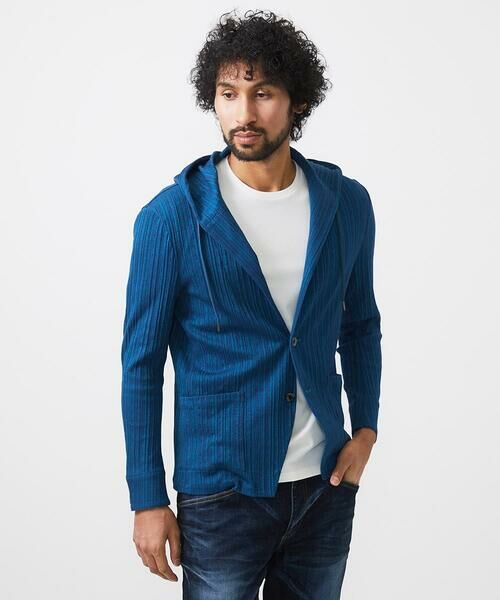 MICHEL KLEIN HOMME / ミッシェルクランオム パーカー | プリーツフードジャケット | 詳細6