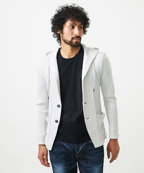 MICHEL KLEIN HOMME / ミッシェルクランオム パーカー | プリーツフードジャケット | 詳細15