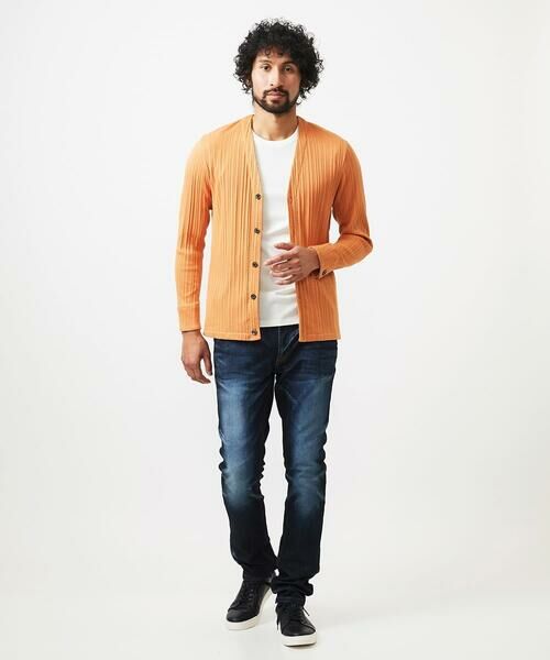 MICHEL KLEIN HOMME / ミッシェルクランオム カーディガン・ボレロ | 【WEB限定】プリーツYカーディガン | 詳細1