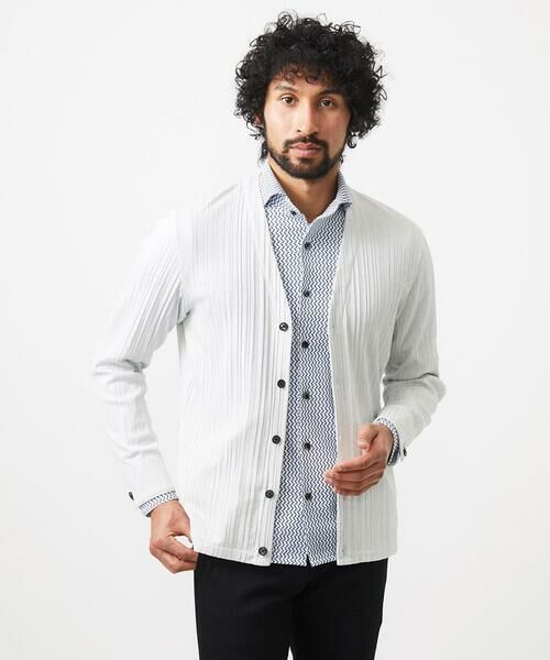 MICHEL KLEIN HOMME / ミッシェルクランオム カーディガン・ボレロ | 【WEB限定】プリーツYカーディガン | 詳細14