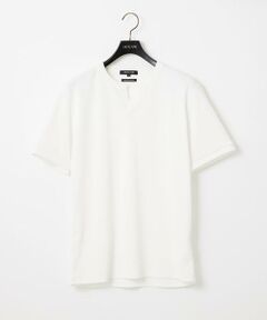 MICHEL KLEIN HOMME / ミッシェルクランオム カットソー | 《日本製》キーネック半袖カットソー