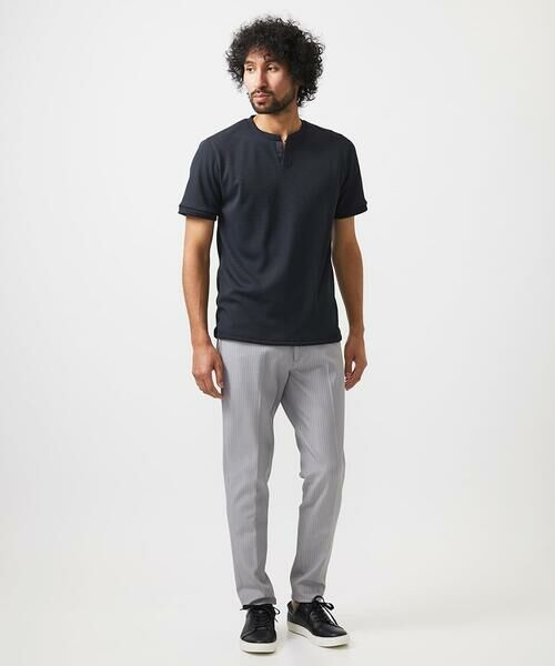 MICHEL KLEIN HOMME / ミッシェルクランオム カットソー | 《日本製》キーネック半袖カットソー | 詳細4