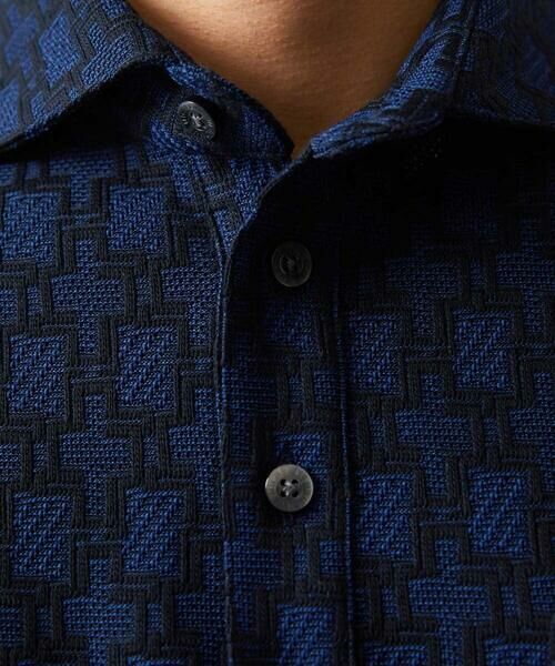 MICHEL KLEIN HOMME / ミッシェルクランオム カットソー | 《日本製》リンクスVネック半袖ポロシャツ | 詳細10