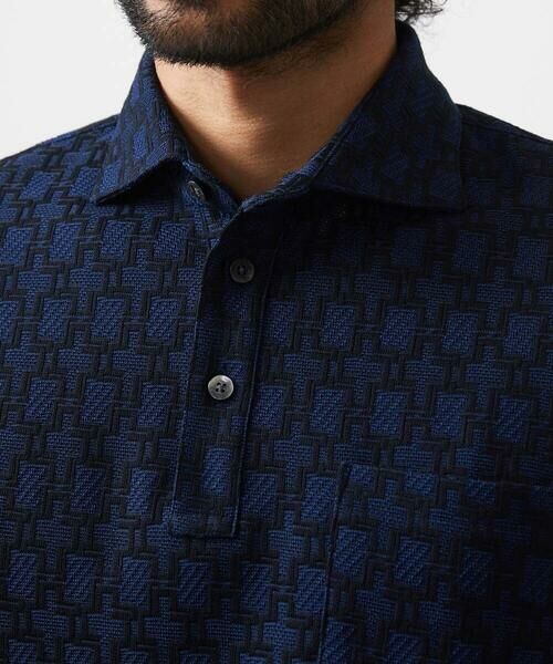 MICHEL KLEIN HOMME / ミッシェルクランオム カットソー | 《日本製》リンクスVネック半袖ポロシャツ | 詳細6