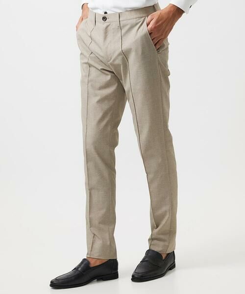 MICHEL KLEIN HOMME/ミッシェルクランオム メッシュスラックスパンツ セットアップ ベージュ LL MICHEL KLEIN HOMME/ミッシェルクランオム メッシュスラックスパンツ セットアップ ベージュ LL